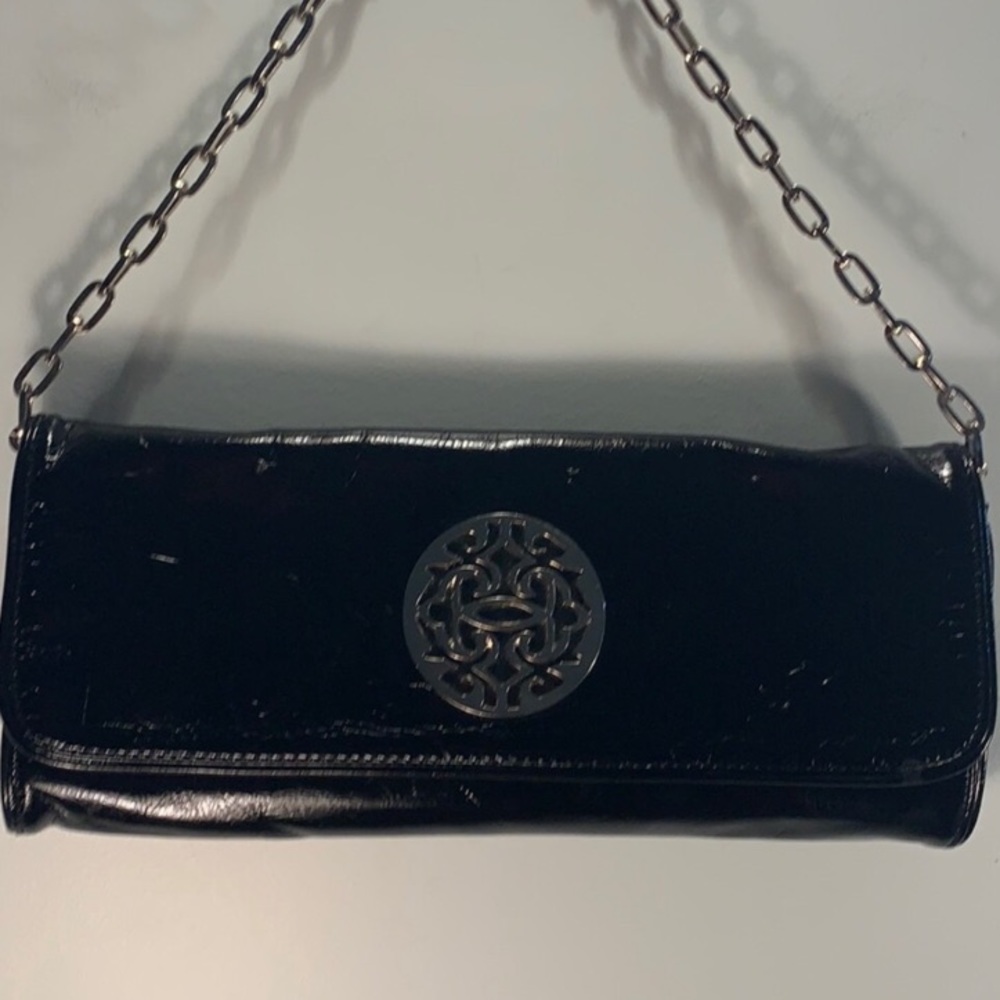 Steve Madden Black Patent Leather Clutch. Excellent Condition!
